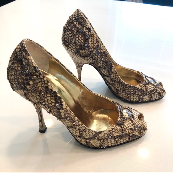 DOLCE & GABBANA Python Heels - Picture 6 of 11